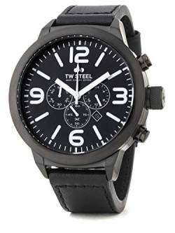 TW Steel Marc Coblen Edition Chrono mit Lederband 50 MM Black/Black TWMC66 von TW Steel