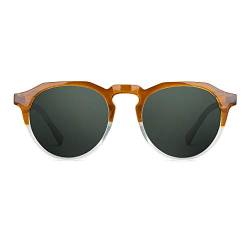 TWIG Sonnenbrillen WOOLF Herren/Damen UV400 Modisch Jahrgang (VINTAGE GREEN) von TWIG