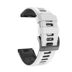 TWRQA 22 x 26 mm Schnellverschluss-Armband aus Silikon für Garmin Fenix 6 6X Pro 5 5X Plus Enduro Descent MK2 Fenix 7 7X Easy Fit Uhrenarmband, 20mm Fenix 5S 5SPlus, Achat von TWRQA