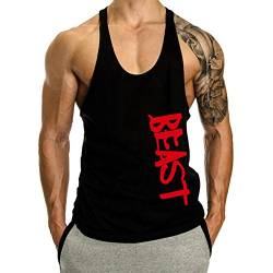 Herren Tanktop Beast Gym Stringer Shirt Baumwolle von TX Apparel