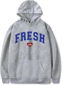 TYI Sring Und Herbst Frische Liebe Merch Langarm Männer Frauen Hoodie Mode Streetwear Hip Hop Kleidung (Grey,M) von TYI