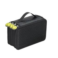 FedermäPpchen 36/48/72 Löcher Oxford School Bleistift Hülle Kreative Zeichnung von Kapazität Zeichnung Pen Bag Box Kinder Multifunktion Stationery Beutel Versorgung Pencil Case ( Color : Black-4 Layer von TYNXK