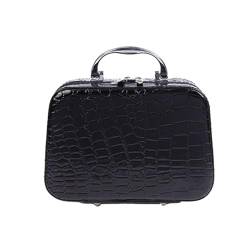 Kosmetiktasche Frauen Kosmetikerinnen Make-up Case Kosmetiktasche Hohe Qualität Reise Organizer Beauty Box Kosmetik Schmuck Toolbox Schminktasche (Color : Black) von TYNXK