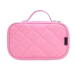 Kosmetiktasche Kosmetische Hülle Make-up-Taschen Frauen Reise Kulturbeutel Professionelle Speicherbürste Notwendigkeiten Make-up Organizer Fall Beauty Schminktasche (Color : Pink) von TYNXK