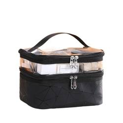 Kosmetiktasche Multifunktions doppelt transparente kosmetische Tasche Frauen Make-up-Fall große Kapazität Reise-Make-up-Organizer-Kulturwaren-Schönheits-Speicherung Schminktasche (Color : 5) von TYNXK