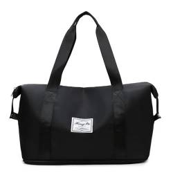 Reisetasche Faltbare Reisetasche for Frauen, wasserdichte Duffle-Einkaufstasche, große multifunktionale Taschen for Mädchen, weiblich, große Kapazität, Sportaufbewahrung Travel Bag (Color : 1) von TYNXK