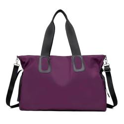 Reisetasche Frauen Reisetasche Große Kapazität Tragetaschen for Frauen Schulter Tasche Multi-Funktion Casual Handtasche Umhängetaschen Travel Bag (Color : Purple) von TYNXK
