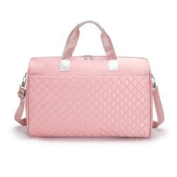 Reisetasche Reisetasche Damen Umhängetasche Große Kapazität Handtaschen Herren Sporttasche Lässige Umhängetasche Mode Gepäcktasche Travel Bag (Color : Pink) von TYNXK