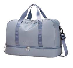 Reisetasche Taschen for Damen, große Handtasche, Nylon, Neue Gepäck-Crossbody-Aufbewahrung, Damen-Toilettenartikel-Organizer, Reisetaschen for Damen Travel Bag (Color : Blue) von TYNXK