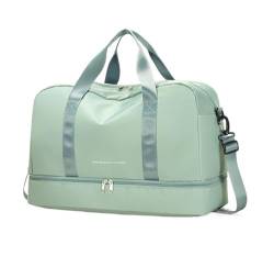 Reisetasche Taschen for Damen, große Handtasche, Nylon, Neue Gepäck-Crossbody-Aufbewahrung, Damen-Toilettenartikel-Organizer, Reisetaschen for Damen Travel Bag (Color : Green) von TYNXK
