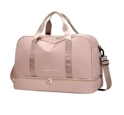 Reisetasche Taschen for Damen, große Handtasche, Nylon, Neue Gepäck-Crossbody-Aufbewahrung, Damen-Toilettenartikel-Organizer, Reisetaschen for Damen Travel Bag (Color : Pink) von TYNXK