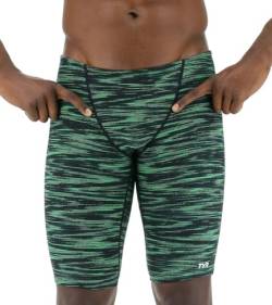 TYR Herren Durafast Elite Athletic Jammer Badeanzug Badehose, Green Fizzy, 32 von TYR