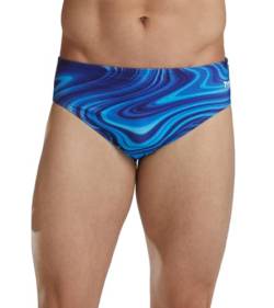 TYR Herren Durafast Elite Racer Slip Badeanzug Badehose, Blaue Vitalität, 32 von TYR