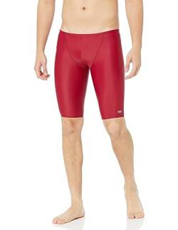 TYR Herren eco Jammer Badeanzug Badehose, Burgunder, 38 von TYR