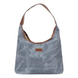 TYTOGE Umhängetasche aus Weichem PU-Leder für Damen, Minimalistische Satchel-Handtasche mit Griff Oben, Ideal für den Täglichen Gebrauch (Blau) von TYTOGE