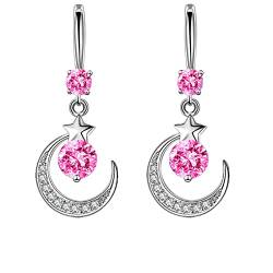 Diamantbesetzte Ohrringe Mond Diamant Verkauf Kreative Hot Temperament Ohrringe Ohrringe, rose von TYTUOO