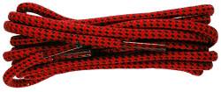 TZ Laces 4mm Schnur Berghaus Kariert Muster Schnürsenkel Wandern/Wandern/Arbeit Stiefel - Rot & Schwarz, 120 von TZ Laces