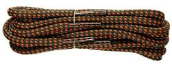 TZ Laces 4mm Schnur Berghaus Kariert Muster Schnürsenkel Wandern/Wandern/Arbeit Stiefel - Schwarz & Orange, 120 von TZ Laces