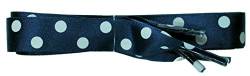 TZ Laces Marke 15mm Gepunktet Band Schnürsenkel Modische Turnschuhe - Dunkelblau, 150cm von TZ Laces
