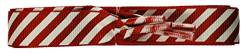 TZ Laces Marke Flach Weihnachts Band Schnürsenkel für Mode Schuhe - Zuckerstange Rot 16mm, 110 von TZ Laces