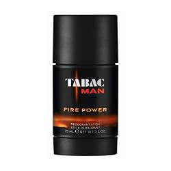 Tabac® Man Fire Power | Deodorant Stick mit dem holzig-warmen Duft von Tabac Man Fire Power - hält zuverlässig frisch - bietet 24h Schutz gegen Körpergeruch | 75ml von Tabac Original
