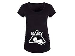 Damen Schwangerschafts T-Shirt mit Spruch Baby an Bord (M) von Tachinedas Kreativshop