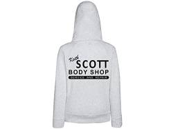 Tachinedas Kreativshop Damen Hoodie Sweatshirt mit Druck Keith Scott Body Shop (L) von Tachinedas Kreativshop