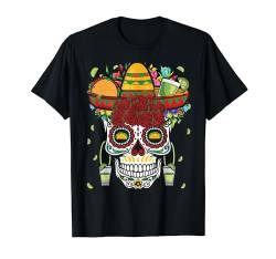 Santa Muerte Dia De Los Muertos Taco Happy Cinco De Mayo T-Shirt von Taco Cinco De Mayo Mexico Mexican El Muertos Gift
