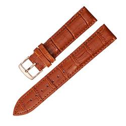 Ersatzuhrenarmband Leder Lederband für Männer Frauen 12mm-22mm-Uhrenarmband,24mm von Tactfulw
