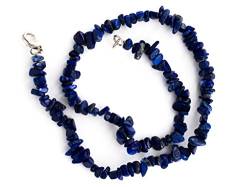 Taddart Minerals - Blaue Splitter Halskette aus dem natürlichen Edelstein Lapislazuli mit 45 cm Länge - handgefertigt von Taddart Minerals
