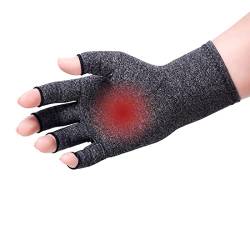 Tadipri 1 Paare Arthritis Handschuhe Kompressionshandschuhe Fingerlose handschuhe fr Schmerzlinderung Gaming Tippen und Wrme fr Mnner und Frauen arthrose handschuhe (grau) von Tadipri