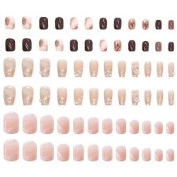 Tadipri Oval Kunstnägel Fake Nails Mittel Mit Kleber Fingernägel Künstliche Nägel Für Frauen Nägel Gefälschte Nägel von Tadipri