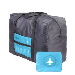 Verpackungswürfel für Koffer, Faltbare Reisetasche wasserdichtes Nylongepäck Tragen Beutel Leichter Weihnachtsbeutel Blau von Tadoiooy