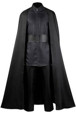 Taeyue Kylo Ren Kostüm Cosplay Ben Solo Outfits Jedi Robe Uniform Erwachsene Herren Halloween Karneval Party Anzug, XXL von Taeyue