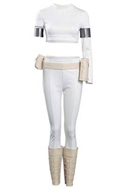 Taeyue Padme Amidala Kostüm Damen Wars Prinzessin Padme Cosplay Uniform Outfits Halloween Karneval Anzug, L von Taeyue