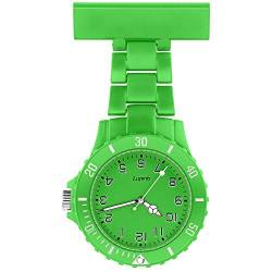 Taffstyle Damen-Uhr Analog Quarz Silikon Uhr Krankenschwesteruhr Kitteluhr mit Nadel Grün von Taffstyle