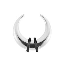 Taffstyle Piercing Ohrpiercing Expander Ohr Stab Dehnungssichel Dehnungssichel Edelstahl Hufeisen 10mm von Taffstyle