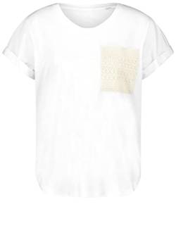 TAIFUN Damen 371338-16204 T-Shirt, Offwhite Gemustert, 44 von Taifun