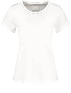 TAIFUN Damen 971988-19650 T-Shirt, Offwhite, 34 von Taifun