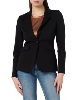 Taifun Damen Klassischer Blazer mit Stretchkomfort Langarm unifarben Schwarz 34 von Taifun