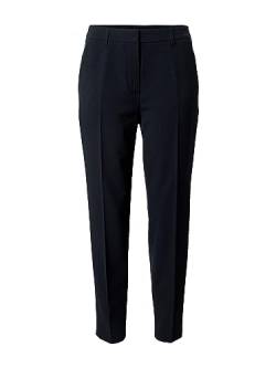 Taifun Damen Knitterarme 7/8 Hose Slim unifarben 7/8 Länge Navy 34 von Taifun