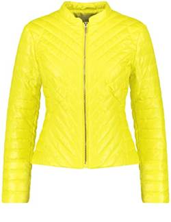 Taifun Damen Leichte Steppjacke für den Übergang Langarm unifarben Vibrant Lime 40 von Taifun