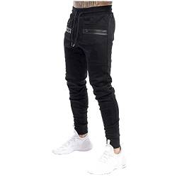 Jogginghose Herren Bundfalten Hosen Sweat Hose Slim Fit Skinny Sporthosen Trainingshose Freizeithose Cusual Pants Winter von Tainala