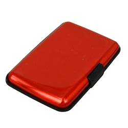 Tainrunse Kartenhalter, wasserdicht, RFID-blockierend, schmales Reiseetui mit Geldbörse Rot von Tainrunse