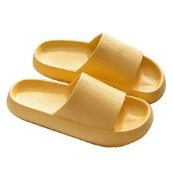 Takezuaa Hausschuhe Herren Cozislides Original Damen 100% EVA Super Weich Schlappi Schlappen rutschfeste Badelatschen Damen Herren Dick Eva Cozy Slides Original Pantoletten Cloud Slippers von Takezuaa