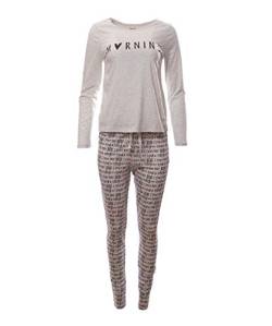 Damen Pyjama Set Schlafanzug Schlafhose + Langarm Oberteil Morning XL von Talay