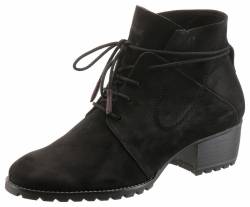 Große Größen: Tamaris Schnürstiefelette, schwarz, Gr.39 von Tamaris FM