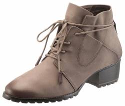 Große Größen: Tamaris Schnürstiefelette, taupe, Gr.38 von Tamaris FM