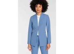 Longblazer TAMARIS Gr. 40, blau (hellblau) Damen Blazer von Tamaris