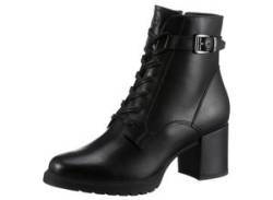 Schnürstiefelette TAMARIS Gr. 39, schwarz Damen Schuhe Reißverschlussstiefeletten von Tamaris